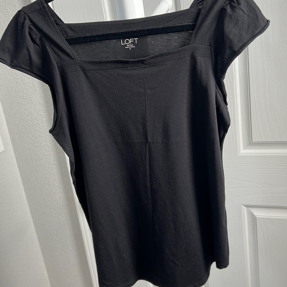 Loft Black Blouse